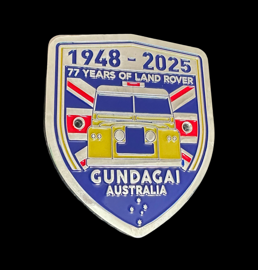 77yrs of Land Rover Gundagai Grille Badge