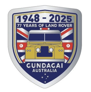 77yrs of Land Rover Gundagai Grille Badge
