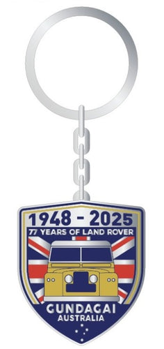 Land Rover 77yrs Badge Keyring