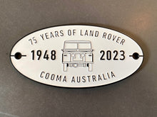Land Rover 75th Car Badge