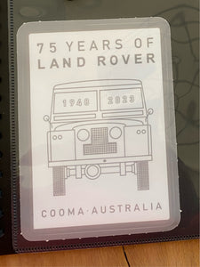 Land Rover 75th Anniversary Square Sticker