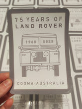 Land Rover 75th Anniversary Square Sticker