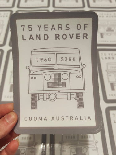 Land Rover 75th Anniversary Square Sticker