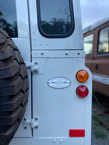Land Rover 75th Car Badge