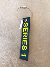 Land Rover SERIES 1 Embroidered Key Ring - Green & Yellow