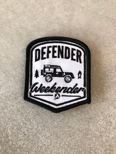 Defender Weekender Embroidered Velcro or Iron on Patch