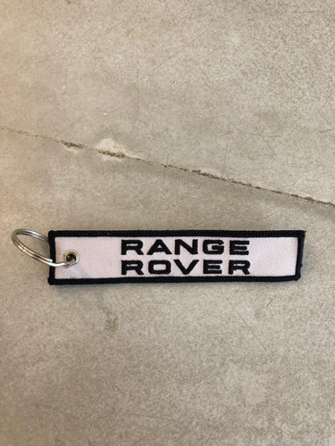 RANGE ROVER Embroidered Key Ring - Grey & Blk
