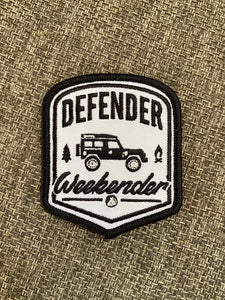 Defender Weekender Embroidered Velcro or Iron on Patch