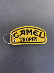 CAMEL TROPHY Embroidered Keyring - yellow and black