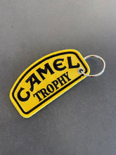 CAMEL TROPHY Embroidered Keyring - yellow and black