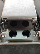 Defender rear mount cubby cup holder