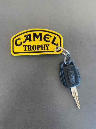 CAMEL TROPHY Embroidered Keyring - yellow and black