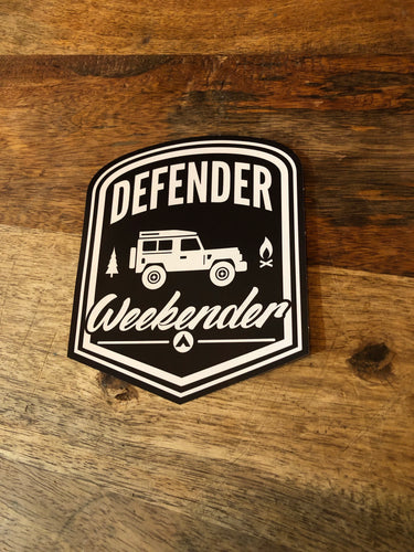 Defender Weekender sticker
