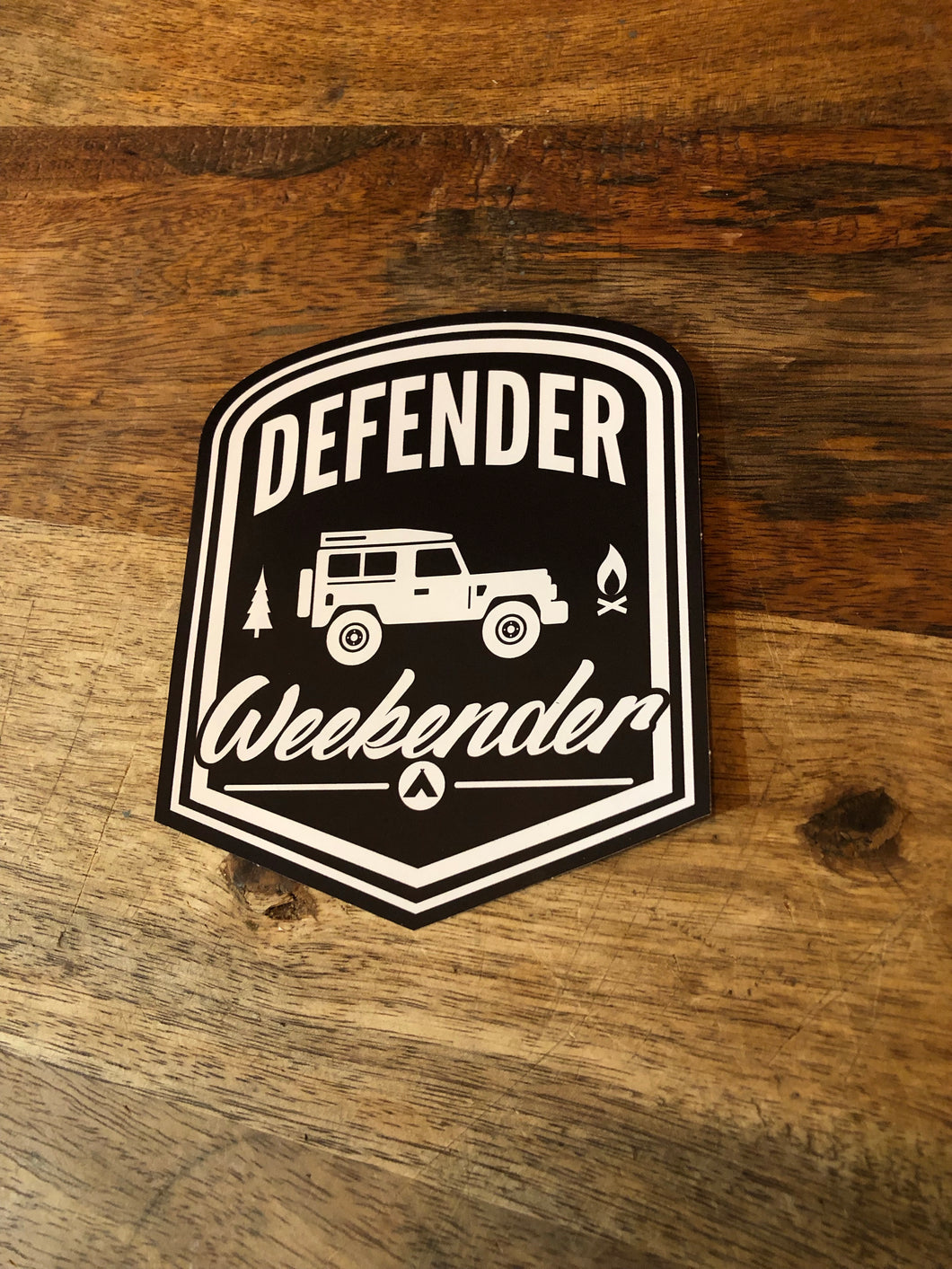 Defender Weekender sticker